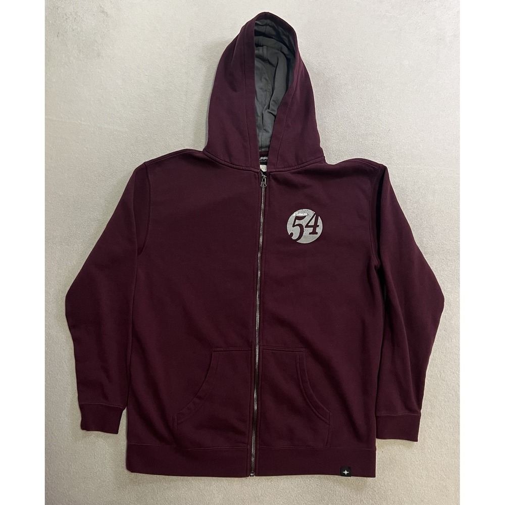 Vintage Polaris RZR Hoodie Men's Size XL Burgundy Drawstrings Pocket Fleece ATV